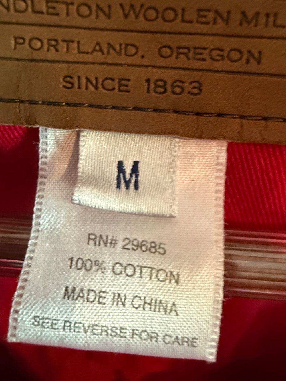 Pendleton Button-Front JeanJacket, Silver “Pendleton” Button. Good Condition. - Picture 2 of 5